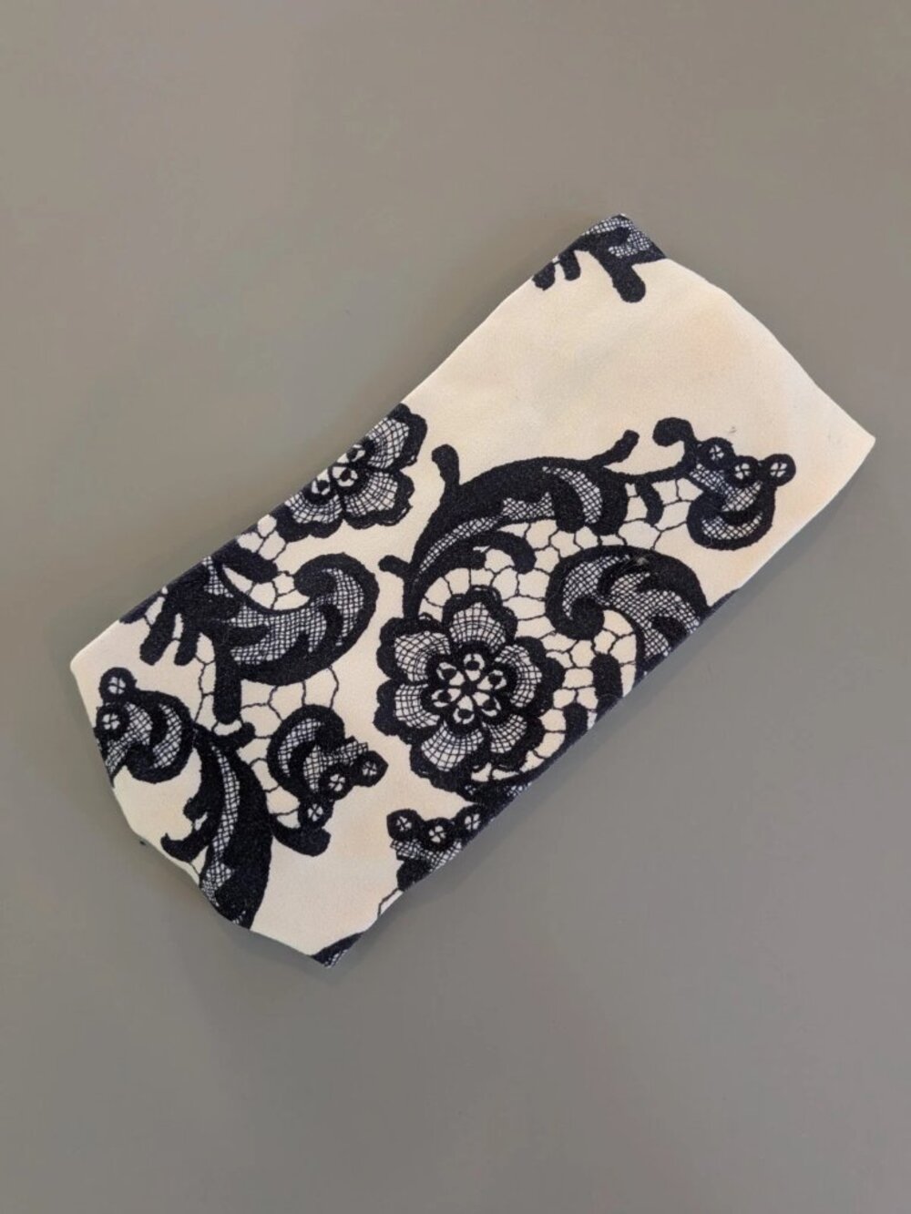 Lululemon Headband Laceoflage Polar Cream Black Yoga Running
